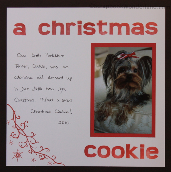 Do you use handwriting on your pages? I love the simplicity of this design.