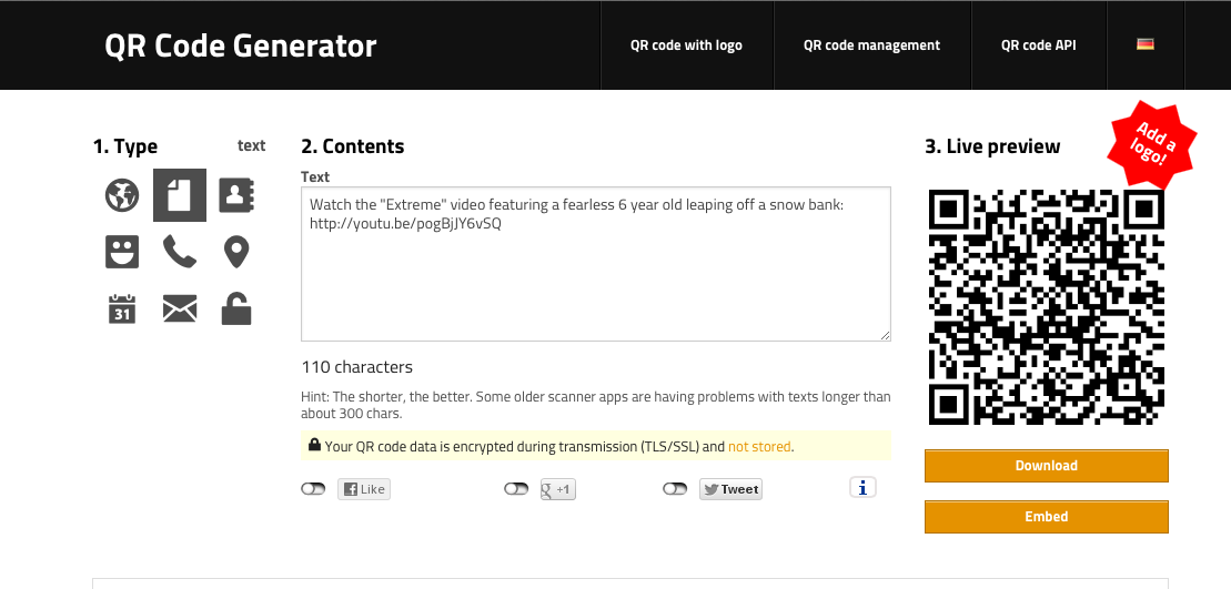 Add a short description and link to your video