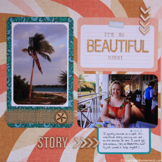 Create custom titles on a pocket card.