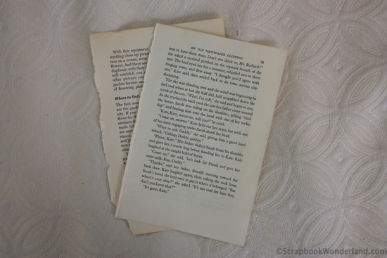 ripped from an old book