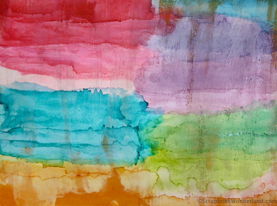 Alcohol ink art created by Alice Boll of https://scrapbookwonderland.com