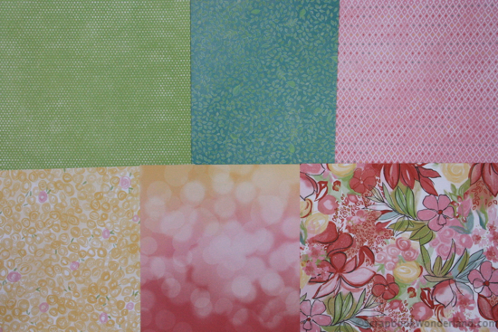 Brushed patterned paper from Close to My Heart. Using a kit makes combining patterns easy.