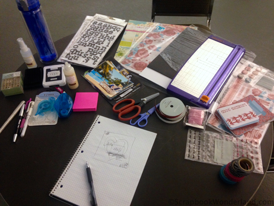 scrapbooking on the go supplies