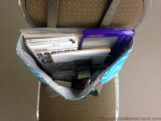 scrapbooking on the go whats in the tote