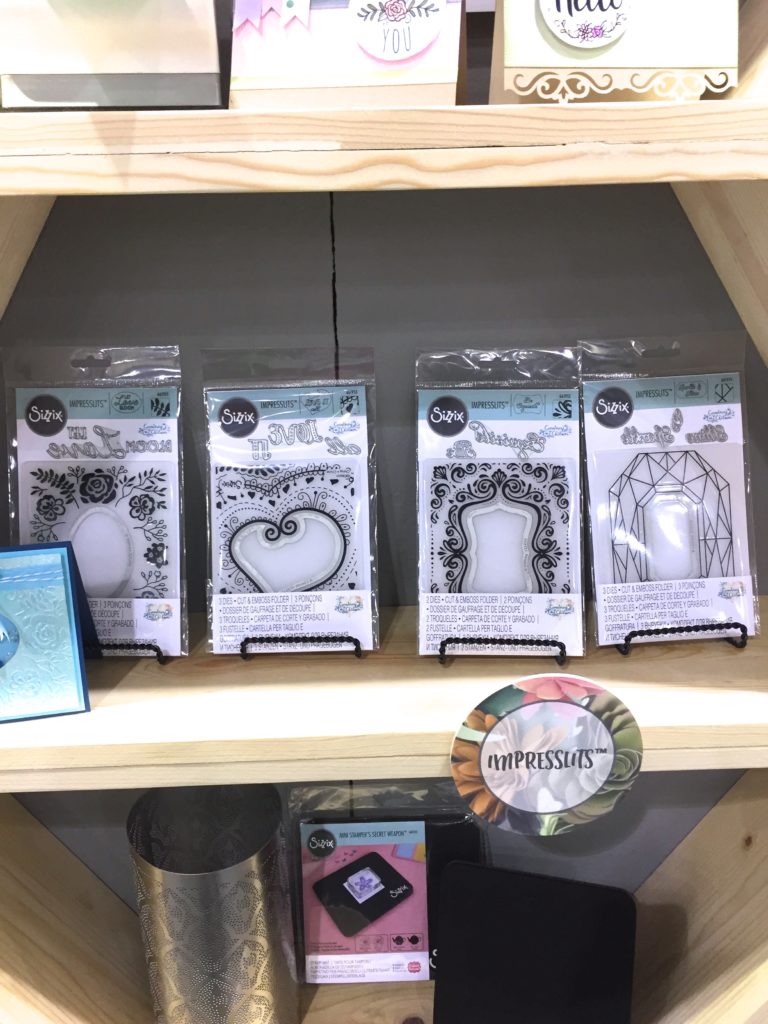 Sizzix embossing folders with built in thin dies, emboss and cut in one step!